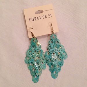 Turquoise chandelier earrings